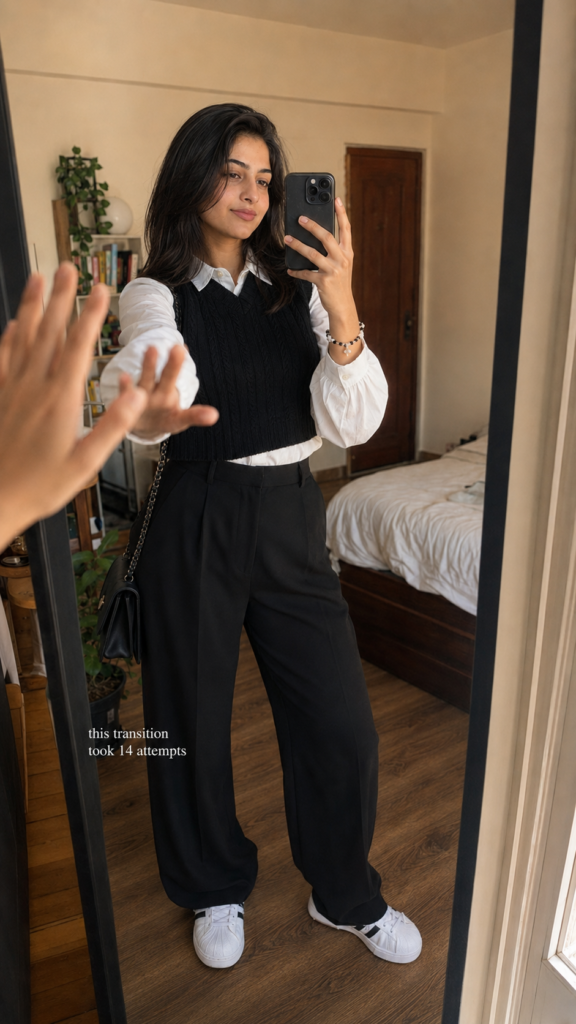 Women’s Collared Crop Top with Balloon Pants