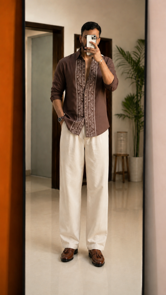 Mens Printed Casual Shirt