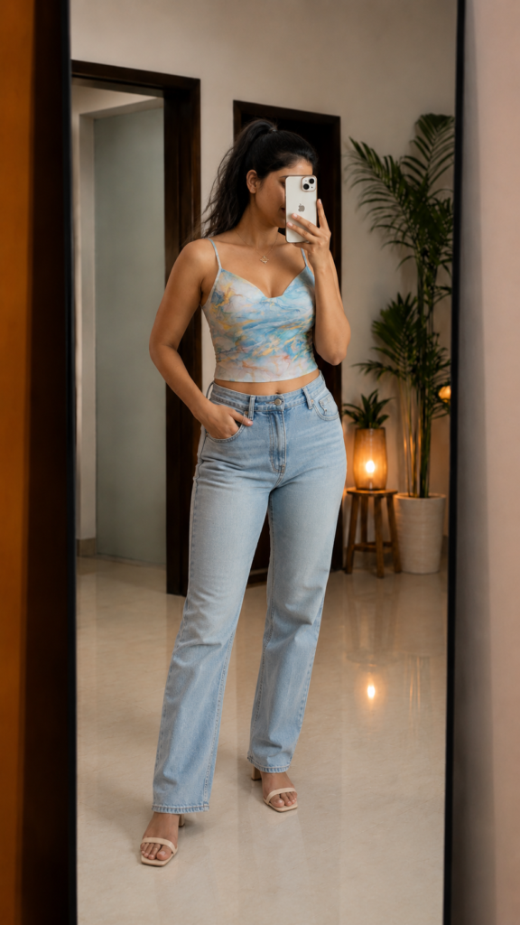 V nack top:sleeve less top::girls western wear top