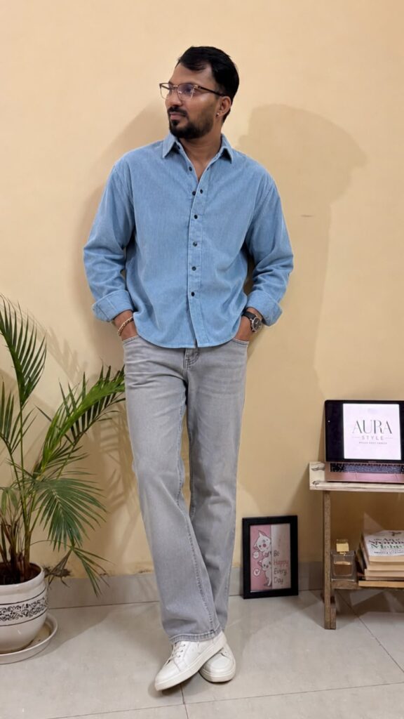 I may earn a small commission if you buy through these links. Smart casual outfit idea for men using affordable fashion pieces that look premium. Great for office casual, brunch, date and weekend wear. Tap to shop the full look.